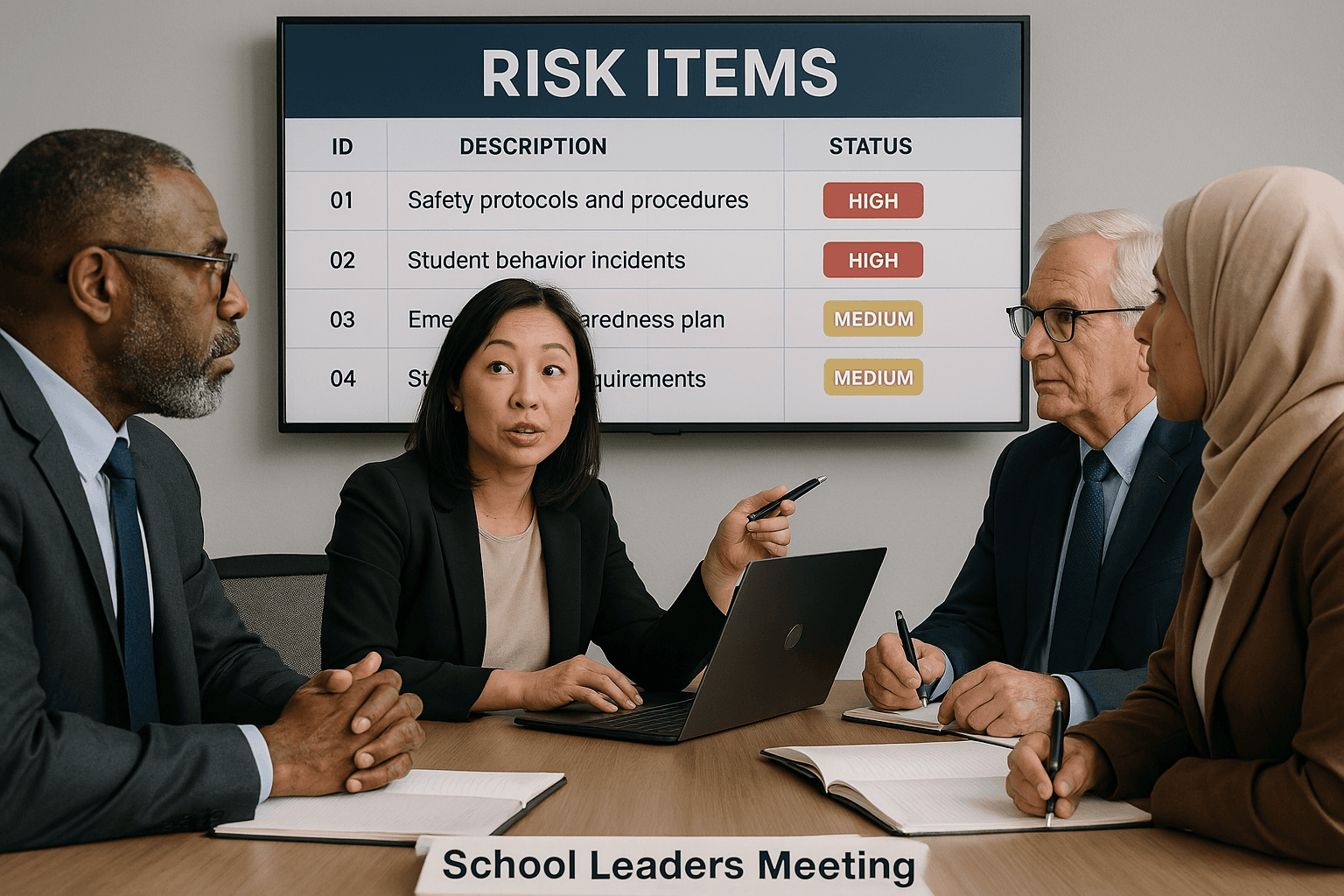 Team Identifying Risk Gaps