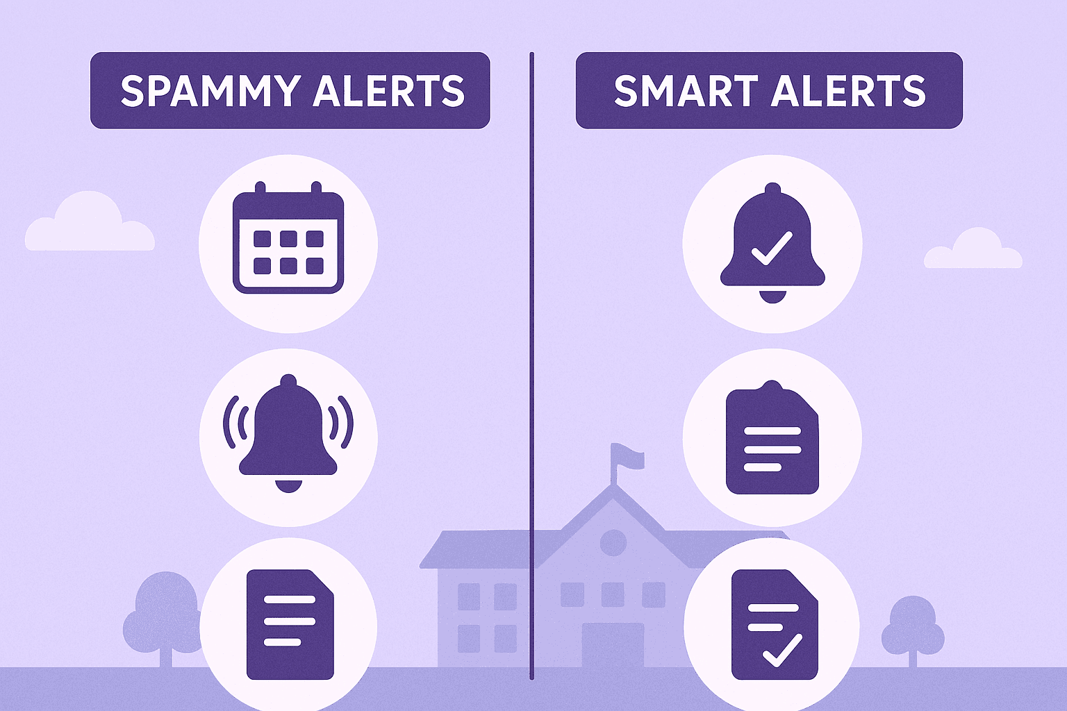 Notification types diagram