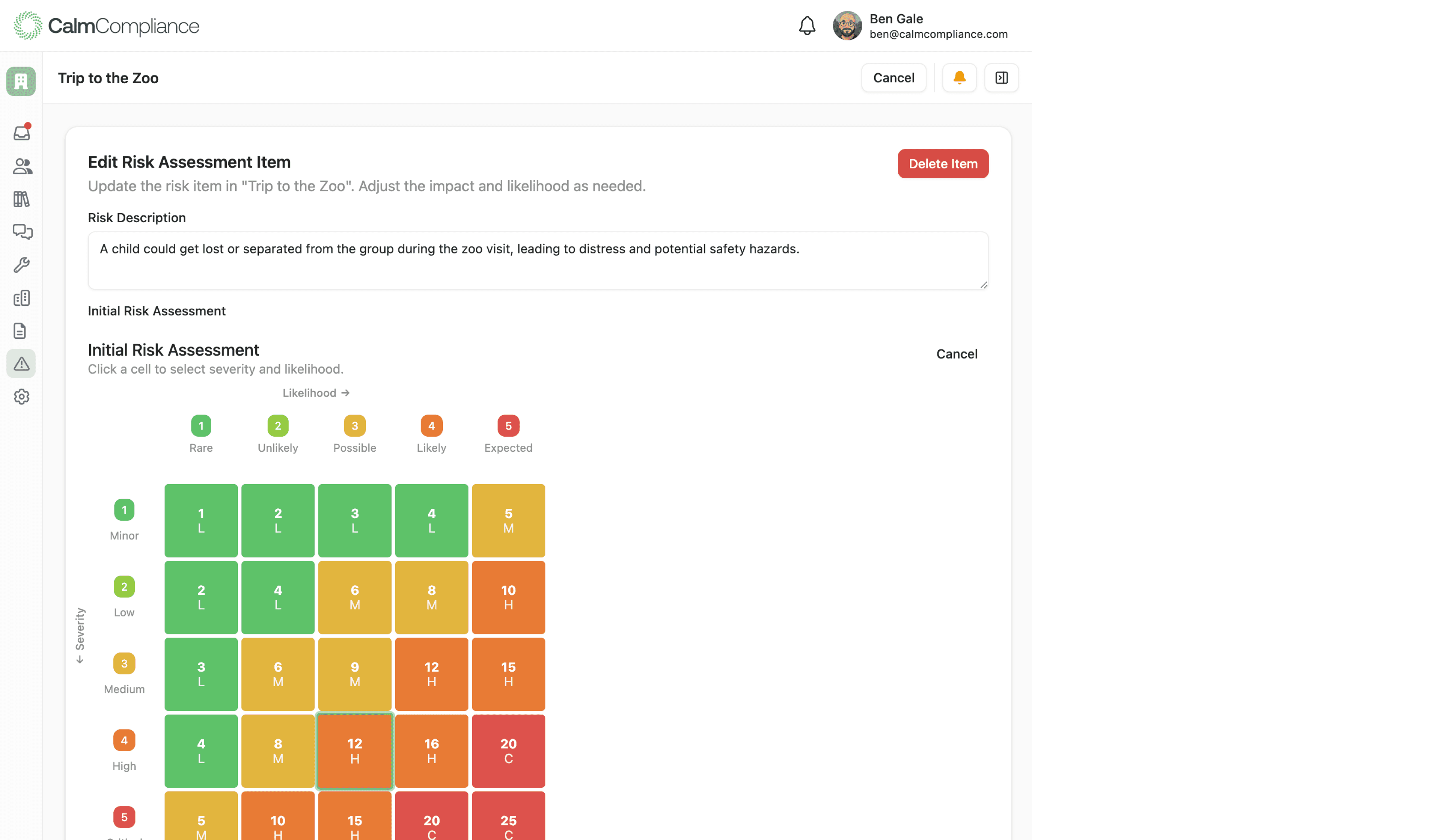 Safeguarding dashboard showing clearance tracking and training compliance