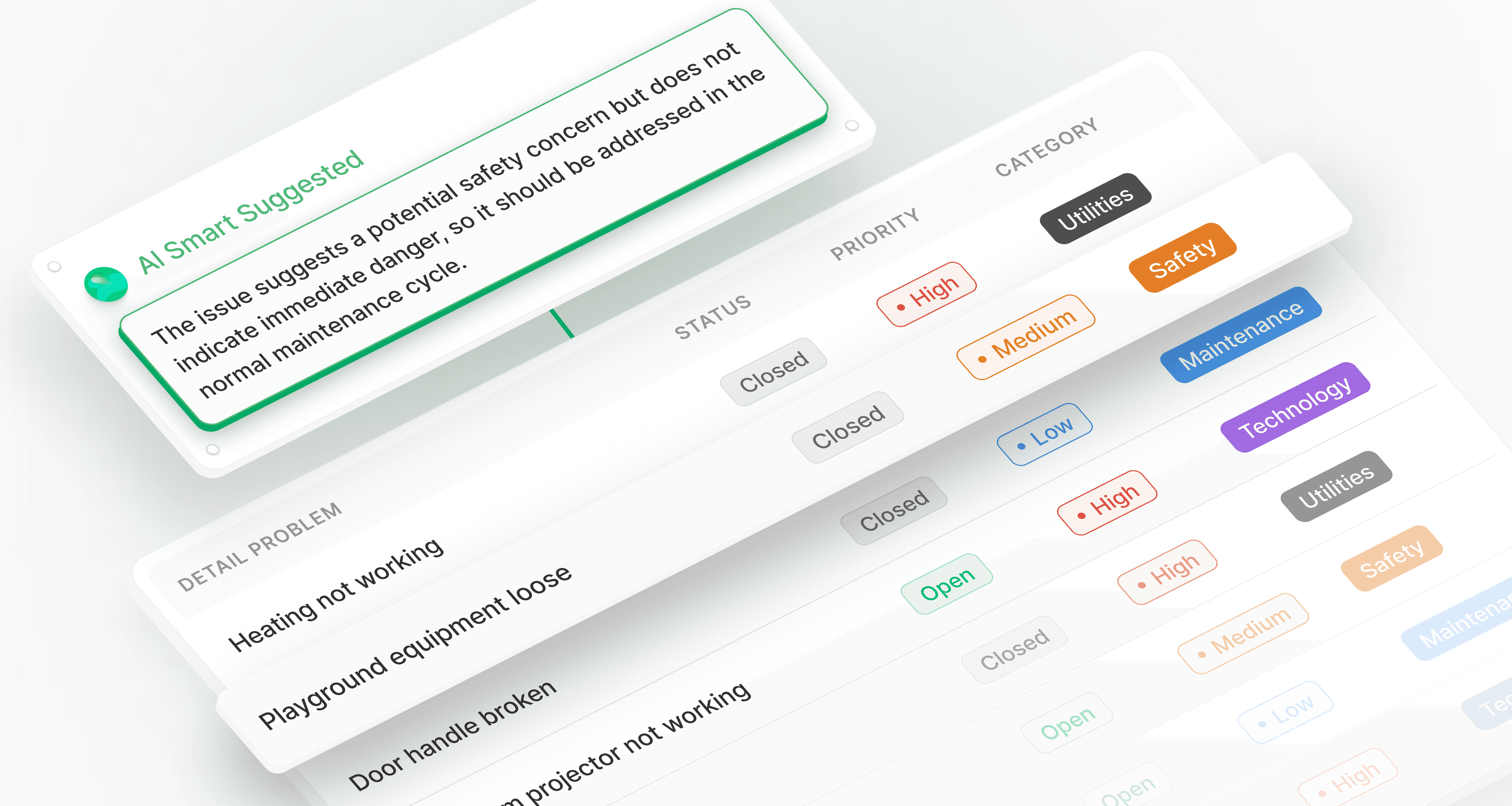 Asset management dashboard showing comprehensive tracking interface