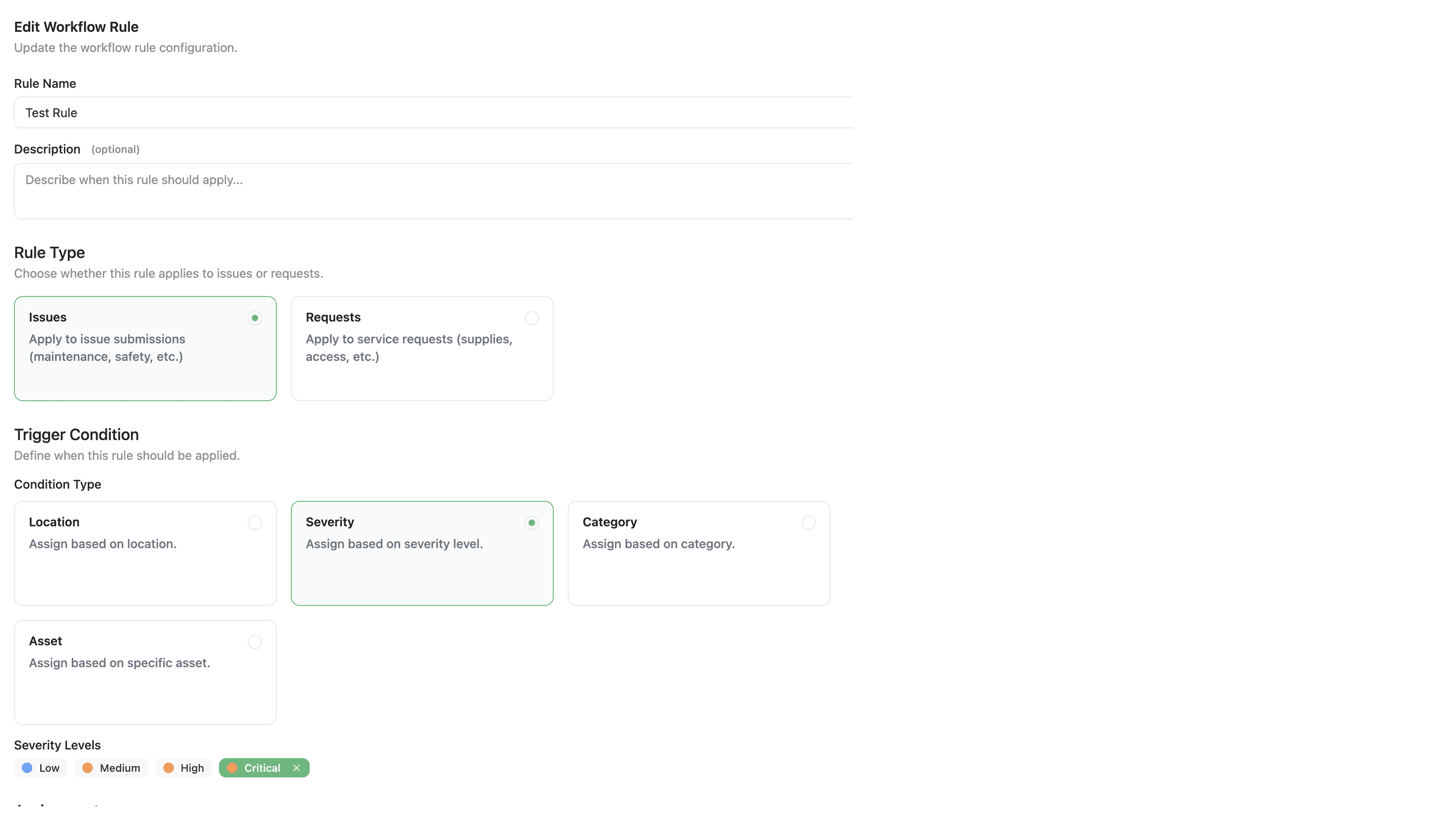 CalmCompliance maintenance planning dashboard